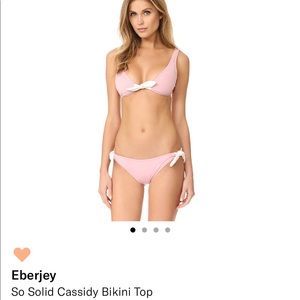 Pink bikini top and bottom S